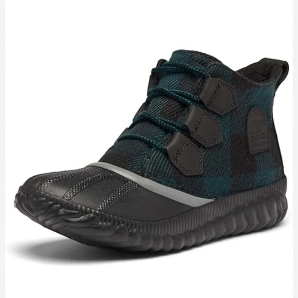 Sorel Ankle Boots in Black and Teal - Picture 1 of 8